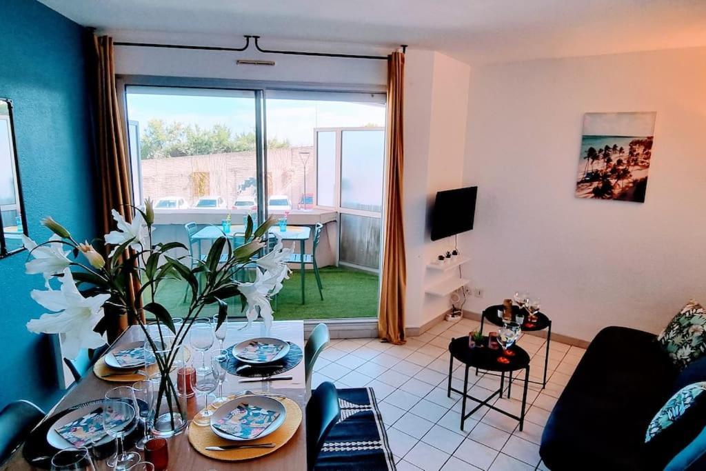 Le Marty 7 Vue Mer Centre Terrasse Garage Piscine Climatisation Sète Kültér fotó