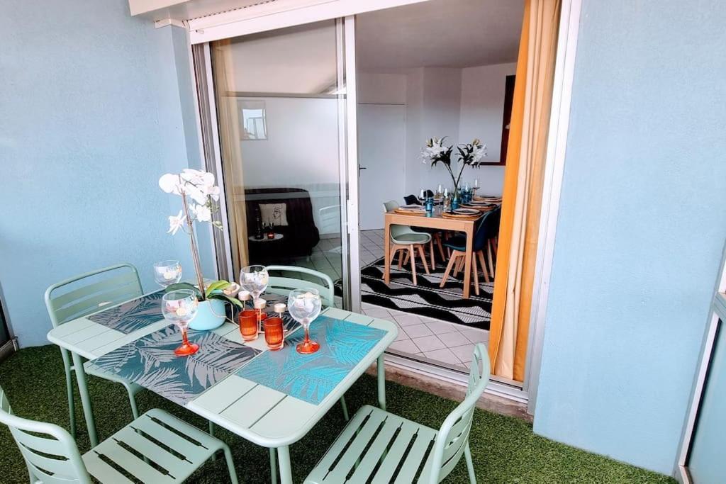Le Marty 7 Vue Mer Centre Terrasse Garage Piscine Climatisation Sète Kültér fotó