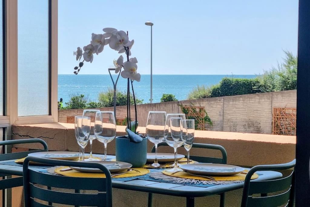 Le Marty 7 Vue Mer Centre Terrasse Garage Piscine Climatisation Sète Kültér fotó